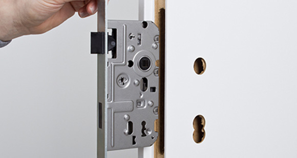 a mortice locking door - which are generally British Standard locks