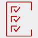 an icon of a checklist with three ticks on it