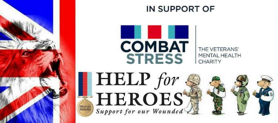 a banner showing Britannia locksmiths is in support of Combat Stress and Help for Heroes